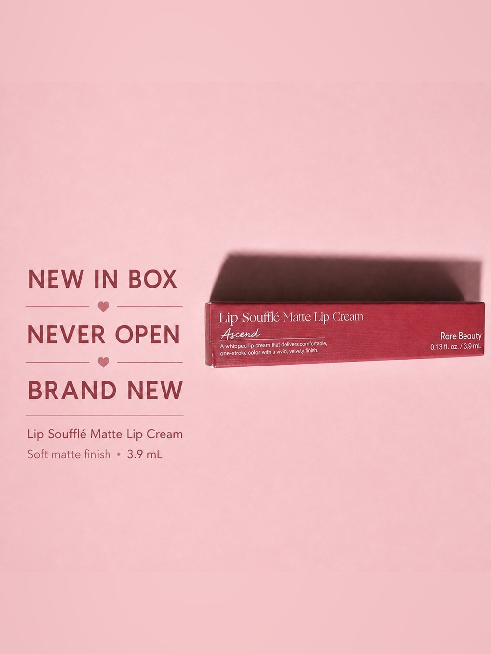 Rare Beauty Lip Soufflé Matte Lip Cream - Red Berry